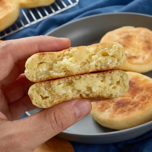 pão de queijo fit de frigideira com polvilho