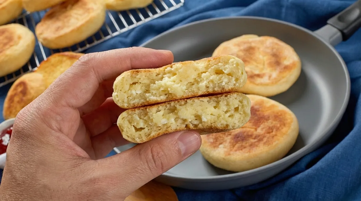 pão de queijo fit de frigideira com polvilho