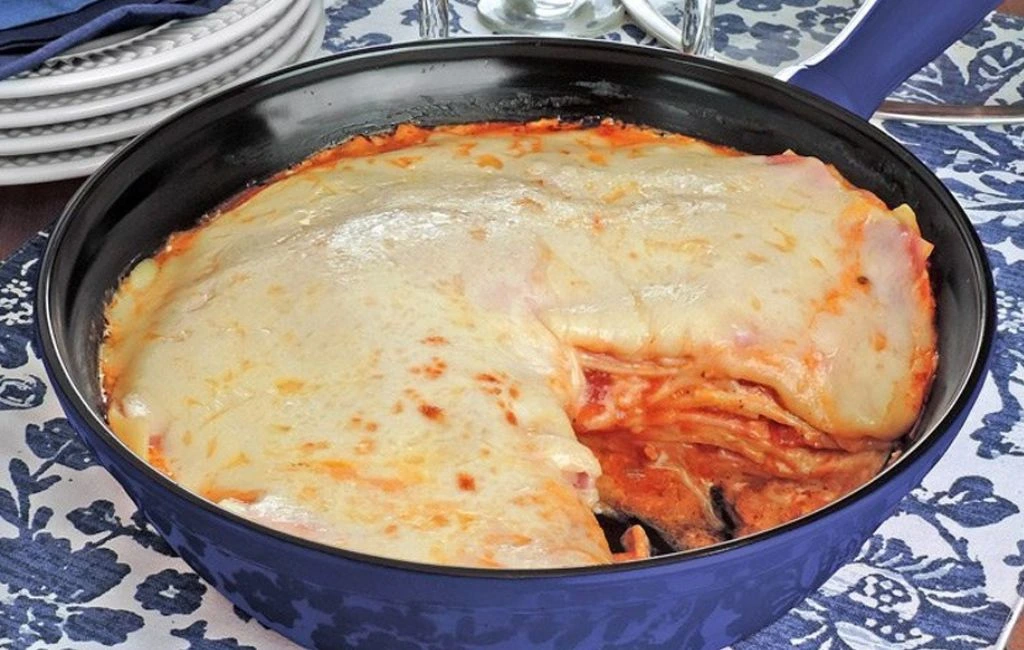 lasanha na frigideira