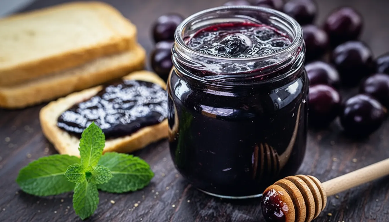 imagem close up de pote de geleia de jabuticaba conhecimentos digitais