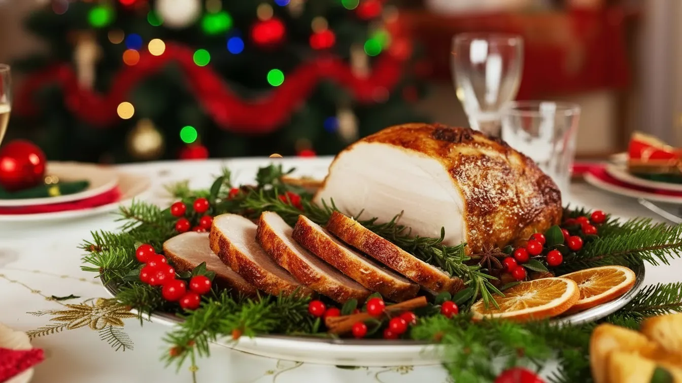 Pernil assado na airfryer com pele pururuca dourada e suculenta para o Natal.