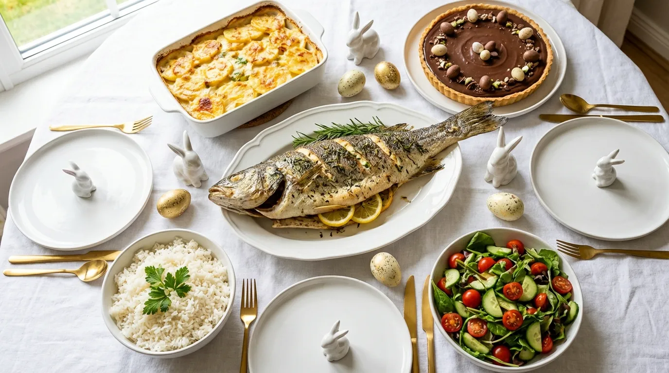 cardápio de páscoa simples