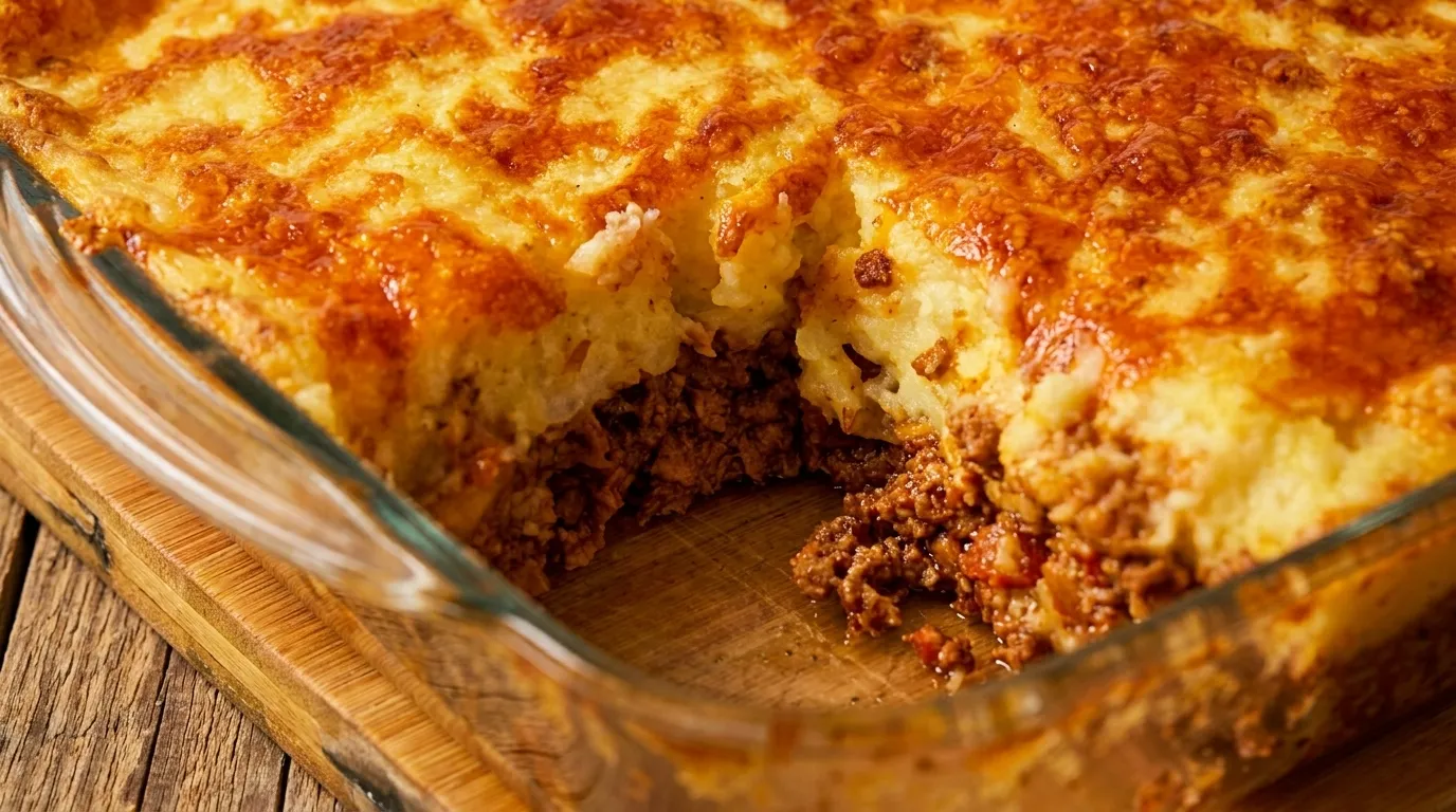 escondidinho de batata com carne moída