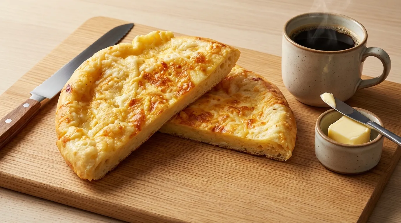 Pão De Queijo De Frigideira Com Tapioca: Rápido, Fácil E Sem Forno 1 pão de queijo de frigideira com tapioca