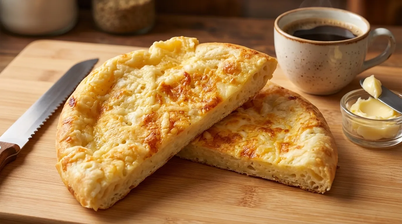 pão de queijo de frigideira com tapioca