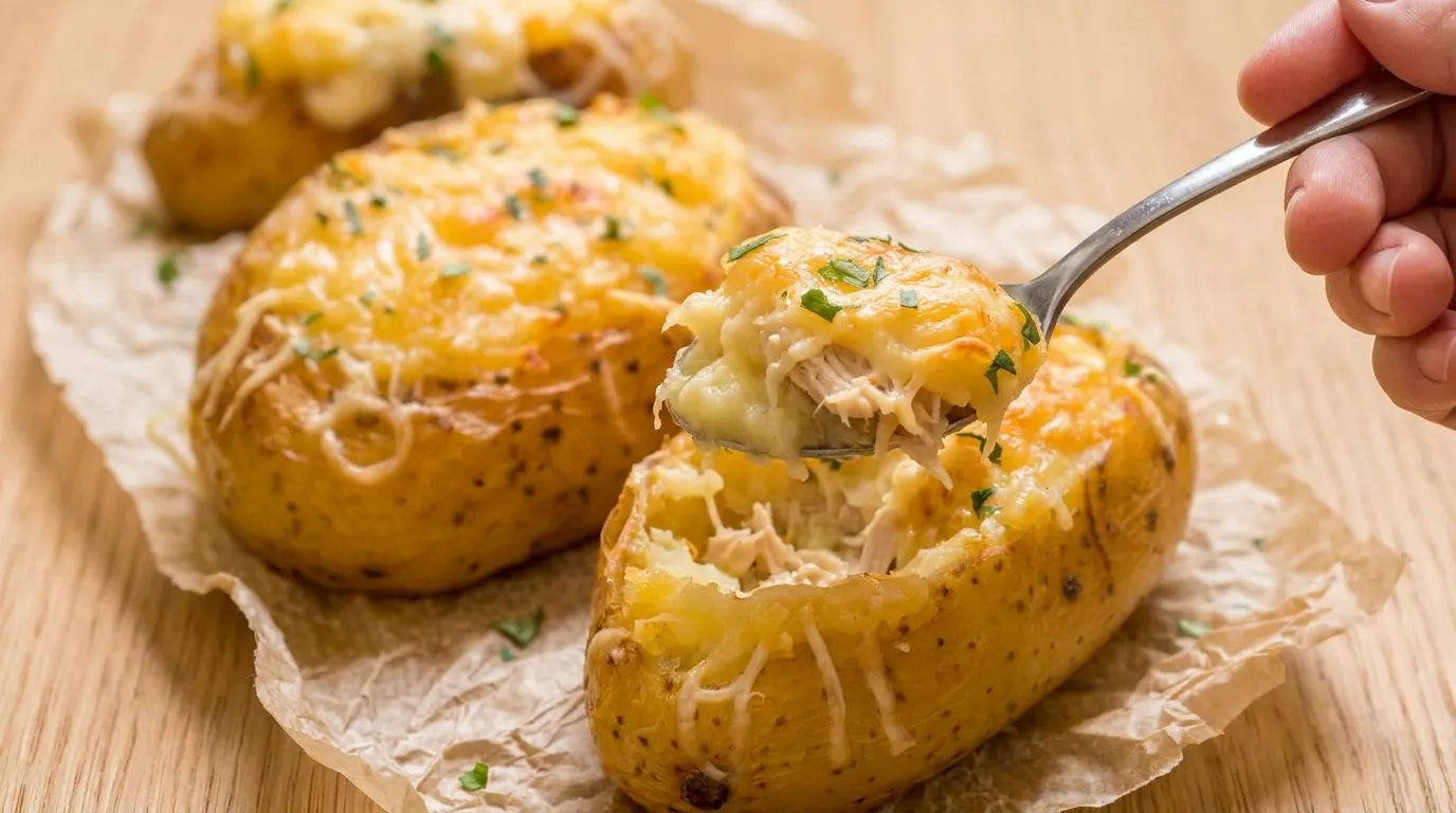 receita de batata recheada com frango