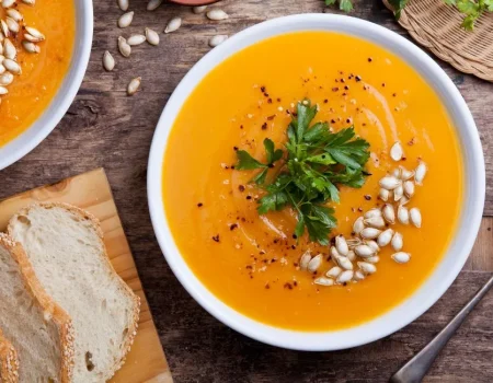 receita de creme de abóbora cabotiá