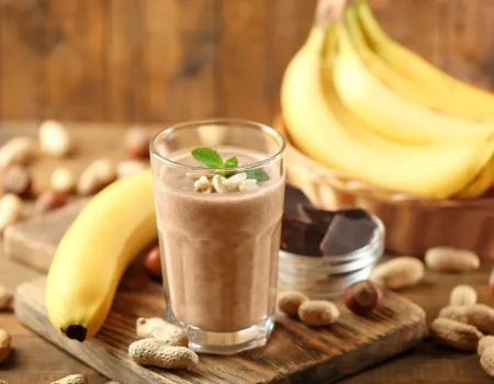 Receita de Smoothie de Café e Banana