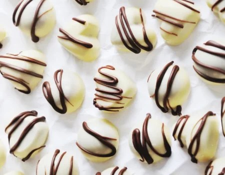 Trufa de chocolate branco