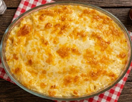 batata com molho branco no forno