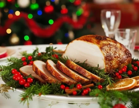 Pernil assado na airfryer com pele pururuca dourada e suculenta para o Natal.